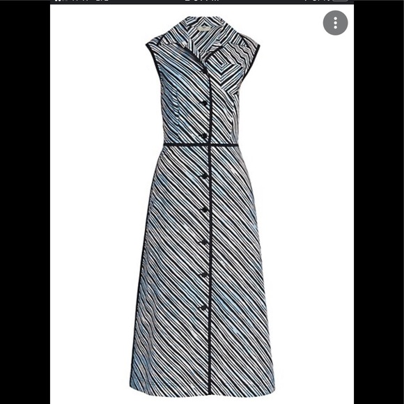 Fendi Skylines Sleeveless Shirt Dress sz 6 NWT - Picture 1 of 11